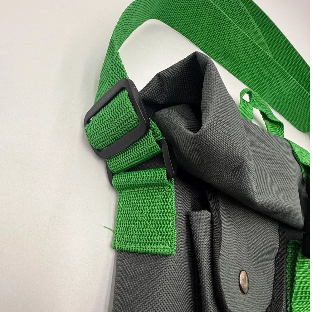 Harry Potter Slytherin Roll Top Crossbody Messenger Bag Green Gray 2018